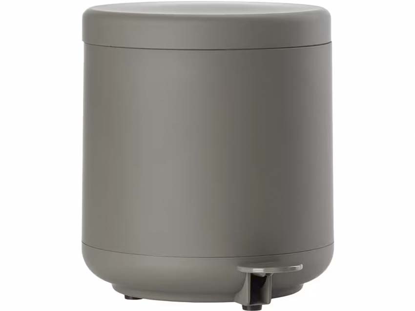 Poubelle de salle de bain Ume en céramique taupe