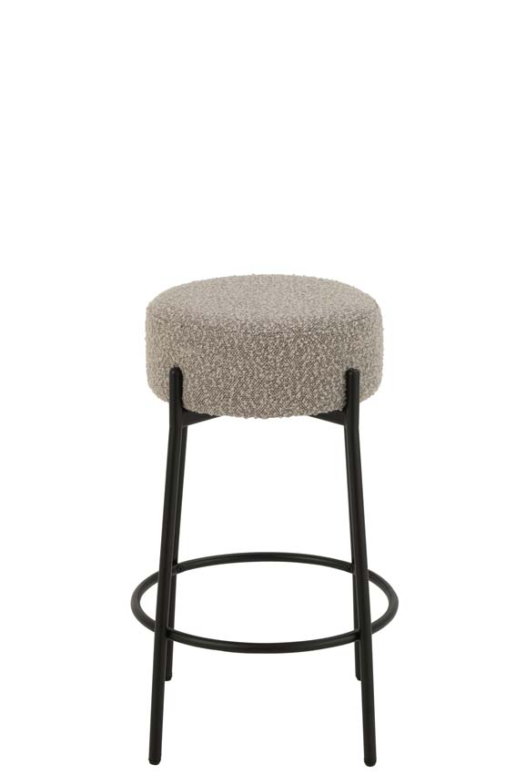 Tabouret de bar Boucle gris