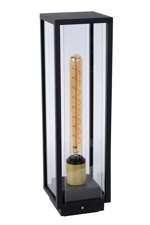 Sokkellamp buiten - zwart - E27 - 15W - IP54