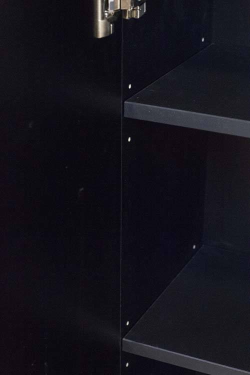 Meuble salle de bain Puro noir mat avec lavabo brilliant 1200mm