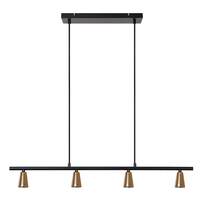 Lucide Essential Tiana - Hanglamp - 4xGU10 (MR16) - Champagnekleur