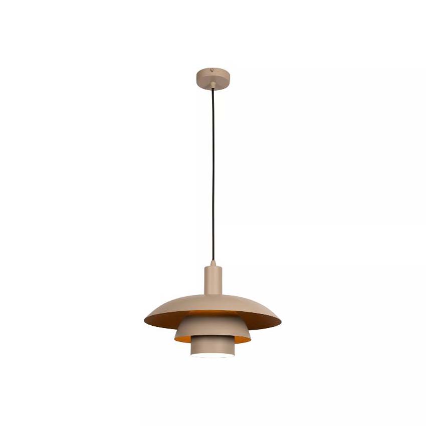 Lucide Essential Bruno - Suspension - Ø38cm - 1xE27 - Taupe