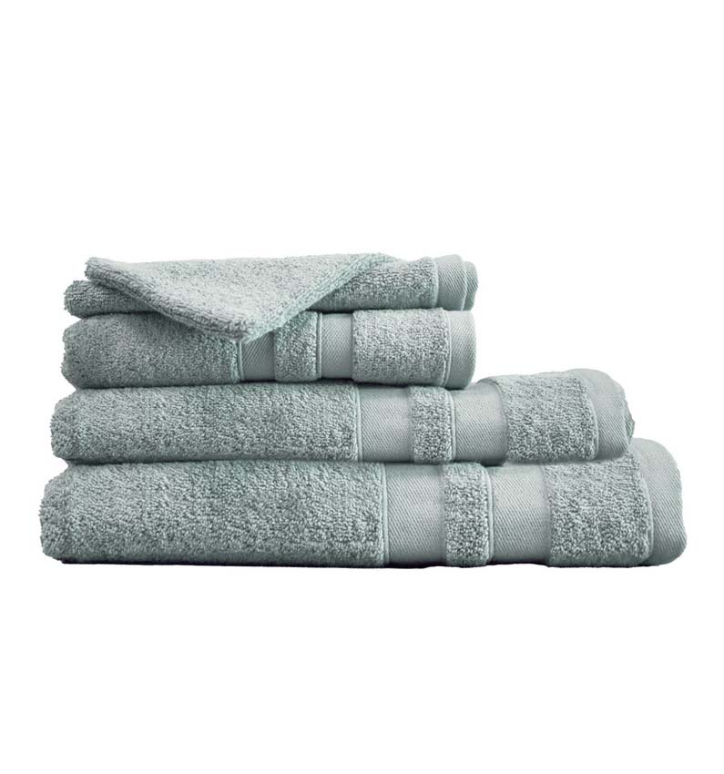 Gant de toilette Cosibel en coton menthe 17x22cm qualité hôtelière