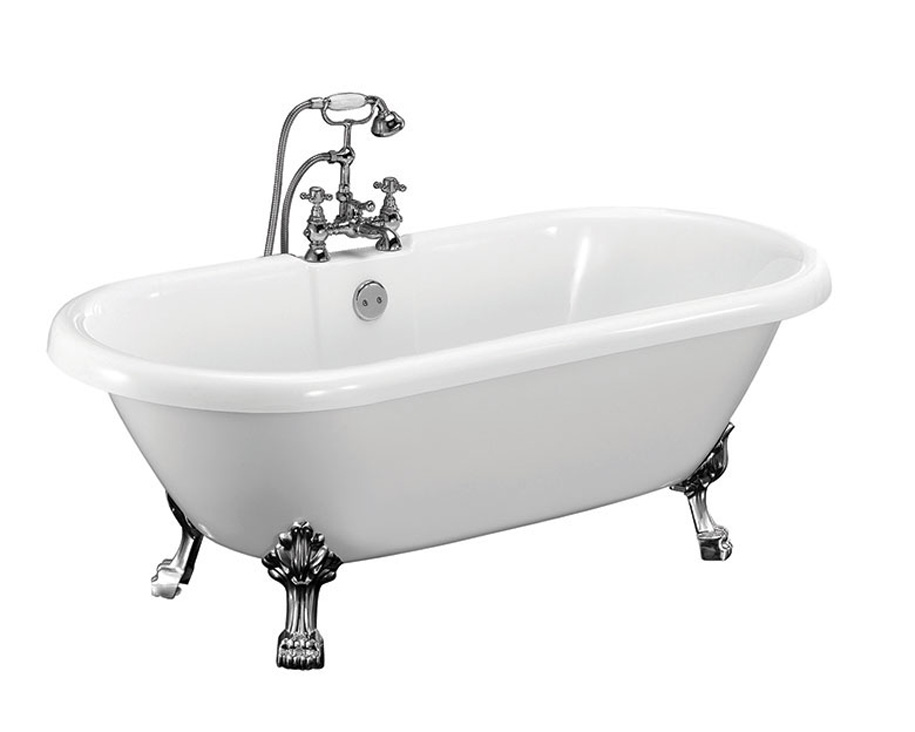 Vrijstaand bad Orion glanzend wit 176x80cm