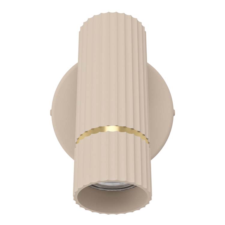 Wandlamp zand beige incl LED lamp 345 lumen