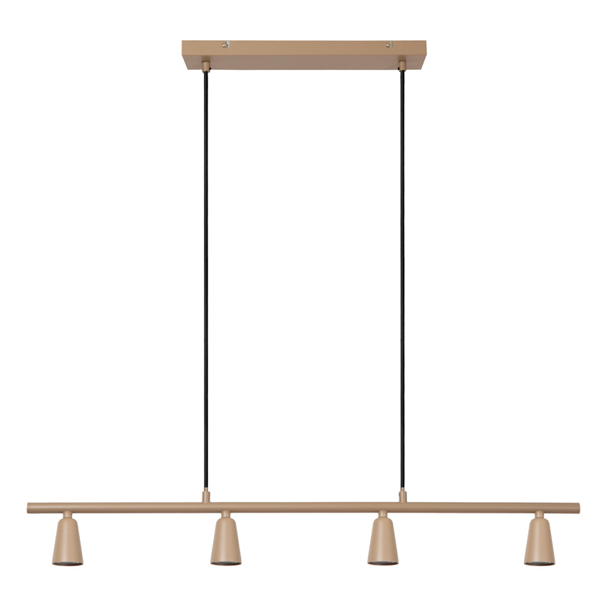 Lucide Essential Tiana - Hanglamp - 4xGU10 (MR16) - Taupe
