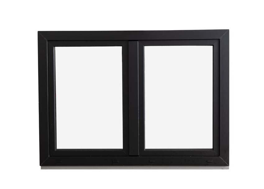 Draai+draaikiepraam pvc Deceuninck Elegant Infinity zwart/zw L MW