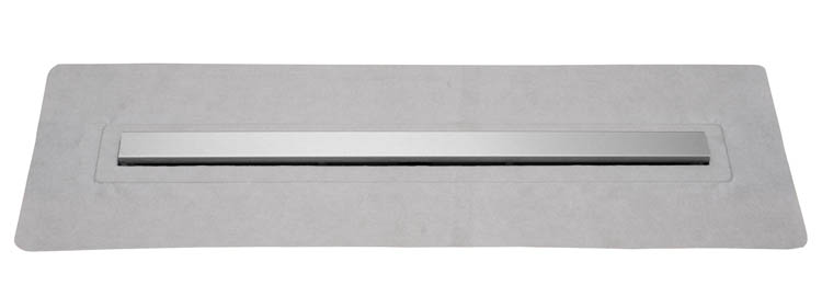 Caniveau de douche inox gris 90cm