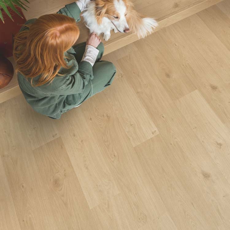 Vinyl Quick-step blos base short planks 4mm kusteik beige natuur