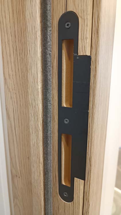 Porte intérieure complète Realwood Oak 201,5x83cm aggloméré tubulaire réversible + châssis 20cm