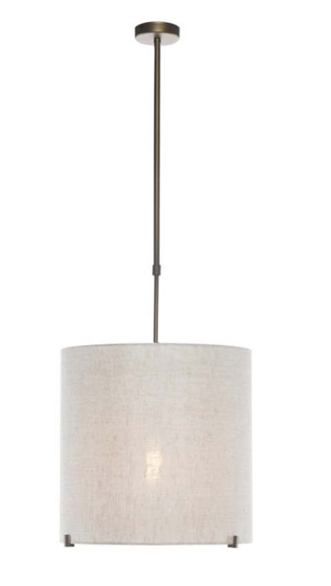 Hanglamp - Brons/beige - Ø40cm - Dimbaar - E27 - 1x60W