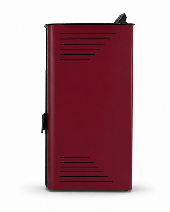 Pelletkachel Digi - 12kW - 244m³ - bordeaux - 58,5x53,4x105cm
