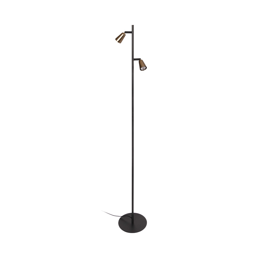 Lucide Essential Tiana - Vloerlamp - 2xGU10 (MR16) - Champagnekleur