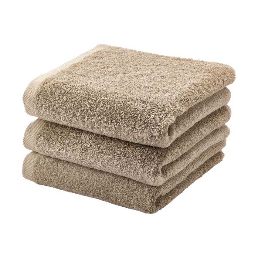 Handdoek Aquanova London Egyptisch katoen almond beige 55x100cm