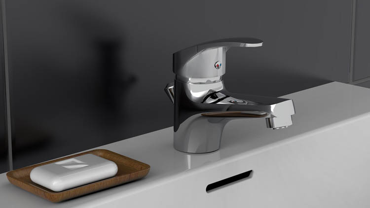 Robinet de lavabo Olaf basse pression chrome