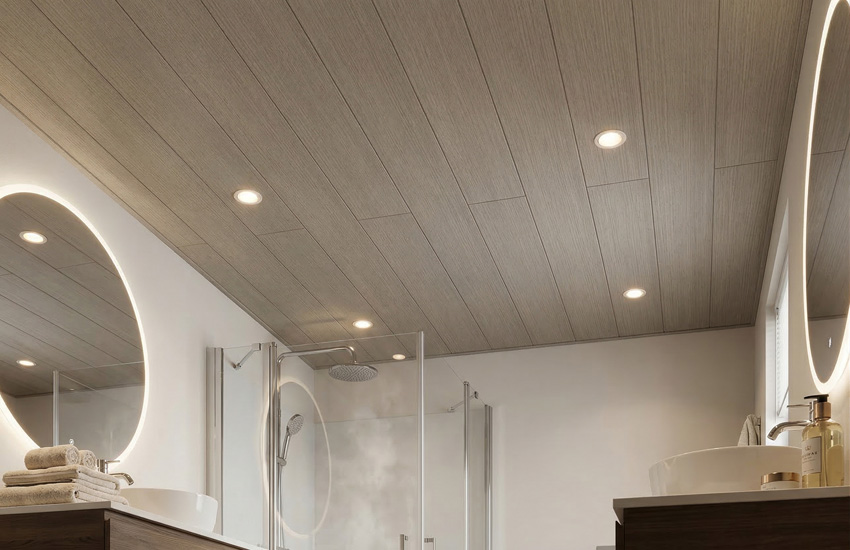 Wand- & plafondpaneel Maestro MDF Vienna white oak 21x130x0,8cm