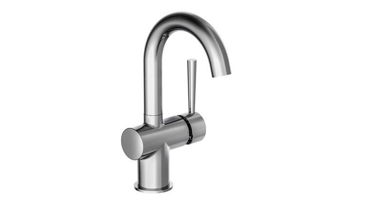 Robinet de lavabo Charlotte avec poignée latérale chrome