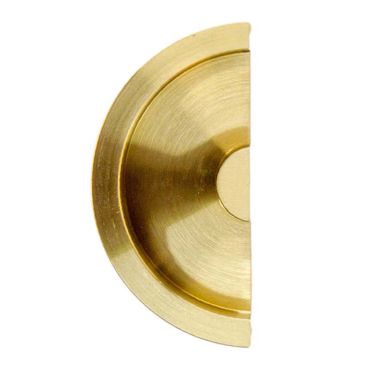 Inkapschelp halve maan massief 43mm koper/stuk