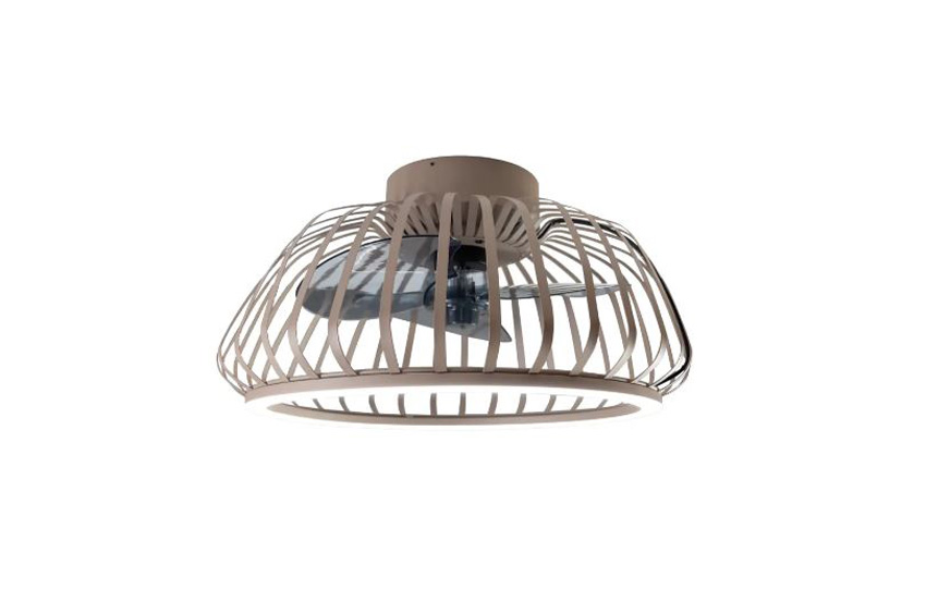 Plafondlamp/ventilator - brons - Ø46,3cm - dimbaar - LED - 1x31W - 2700/6500K