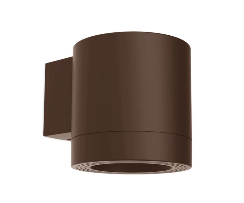 Applique murale extérieur - brun - 11x13,6x11,3cm - GU10 - 1x5W - IP44