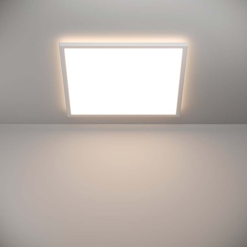 Plafonnier - Blanc - 50x50cm - Dimmable - LED - 1x14W - 2700-6500K - télécommande