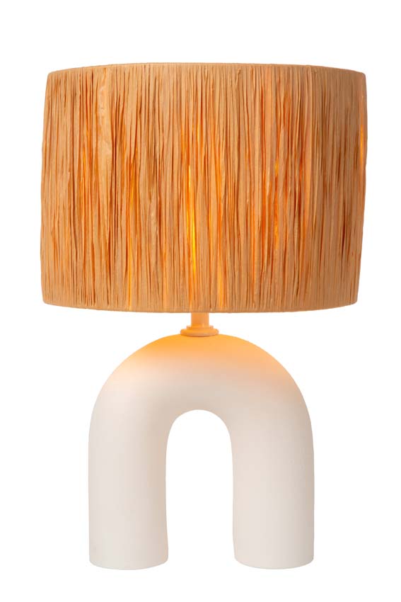 Lucide RONDA - Lampe de table - 1xE27 - Blanc
