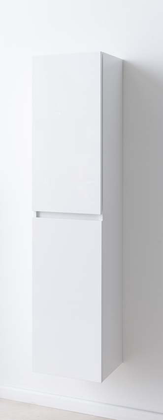 Kolomkast Tibo/Tony glanzend wit hangend 170x40x35cm