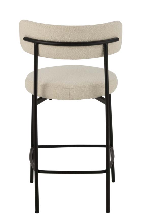 Chaise de bar Boucle blanc