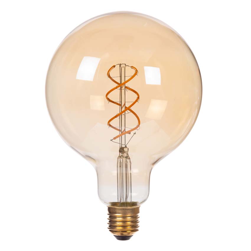 Lucide ST64 - Filament lamp - Ø6,4cm - LED 3 StepDimbaar (Memory) - E27 - 1x4,9W 2200K - Amber