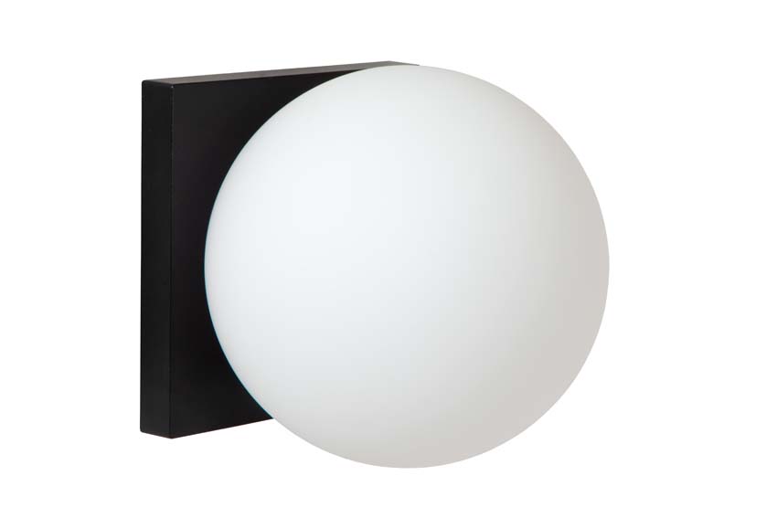Plafondlamp Badkamer - Ø13,5cm - LED Dimbaar to warm - 1x12W 1800K/3000K - IP40 - Zwart