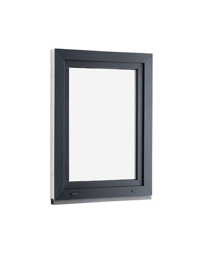 1-VAN Châssis oscillo-battant pvc Elegant anthra/bl B750xH1000 mm D