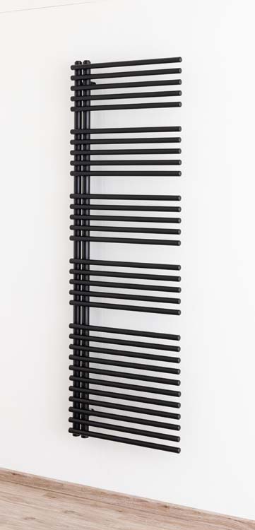 Handdoekradiator Dexter enkel 180x60cm zwart 970Watt