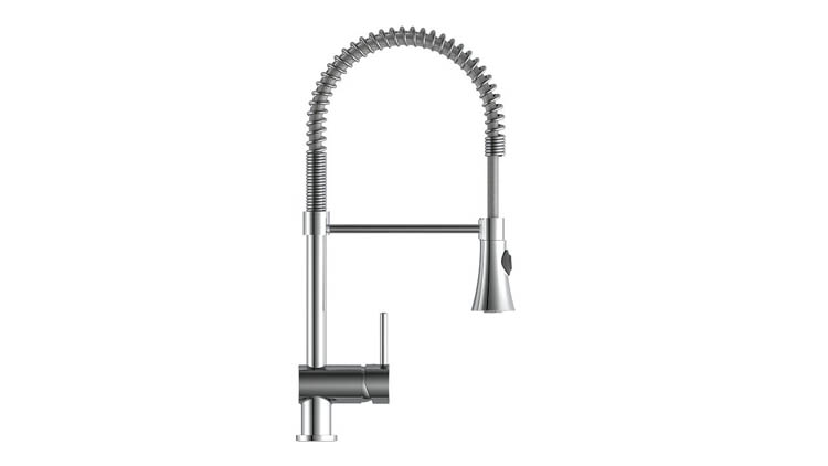 Robinet de cuisine Charlotte chrome spiraalveer