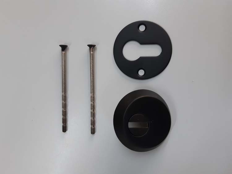 Plaque pour cylindre noire 6mm