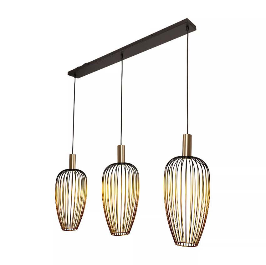 Lucide Vibes Aurelie - Suspension - 3xGU10 (MR11) - Or