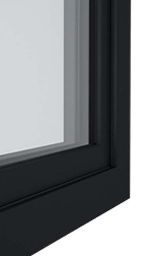 1-VAN Châssis oscillo-battant pvc Elegant noir/noir B750xH1000 mm G 1-VAN Châssis oscillo-battant pvc Elegant noir/noir B750xH1000 mm G