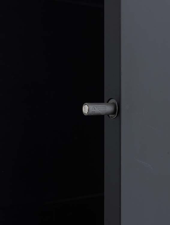 Armoire colonne Sunday noir montage murale 160x35x35cm Armoire colonne Sunday noir montage murale 160x35x35cm