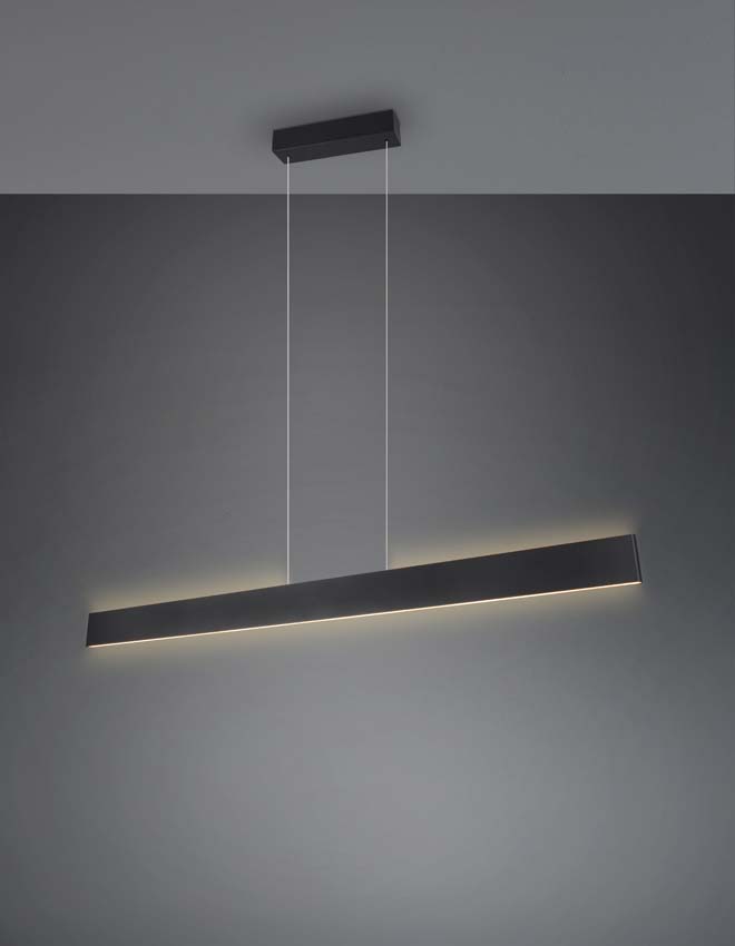 Hanglamp Easy Lift - Zwart - 150cm - Dimbaar - 1x35W - 2700-6000K