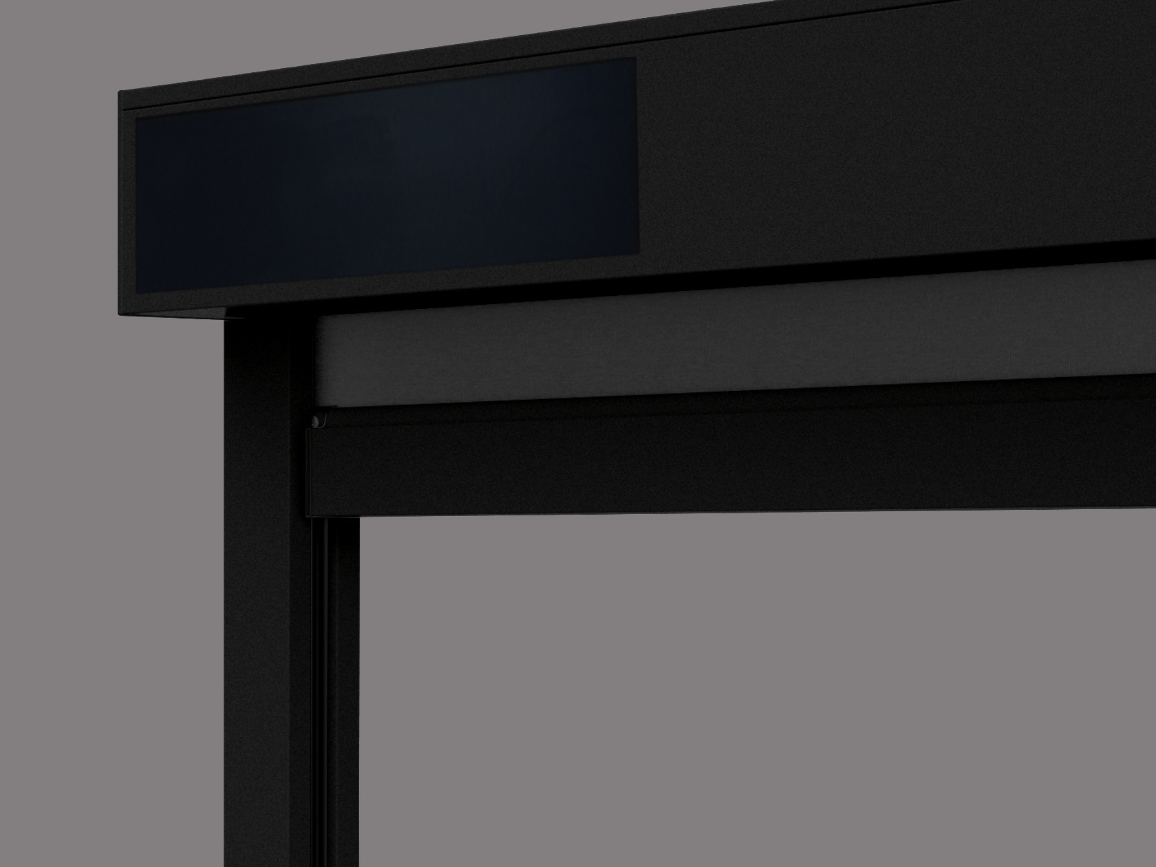 Store vertical extérieur Vinz S noir solaire gauche sur mesure