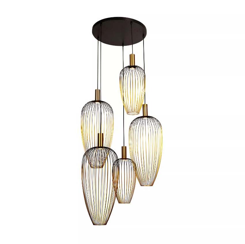 Lucide Vibes Aurelie - Suspension - 5xGU10 (MR11) - Or