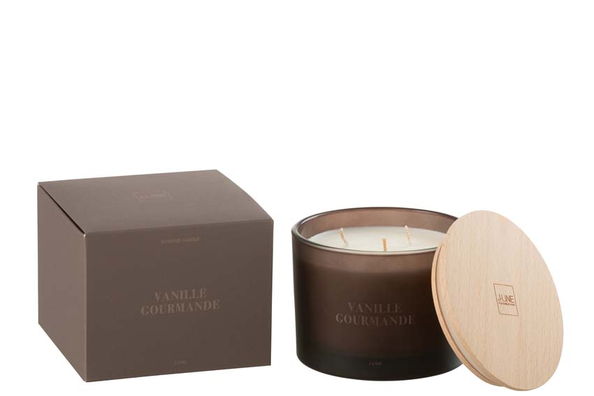 Bougie parfumée Accords Essentiels Vanille Gourmande 12x12x10cm 28H
