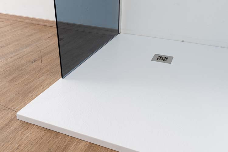 Inloopdouche Anais grijs glas met chroom profielset 97x200cm