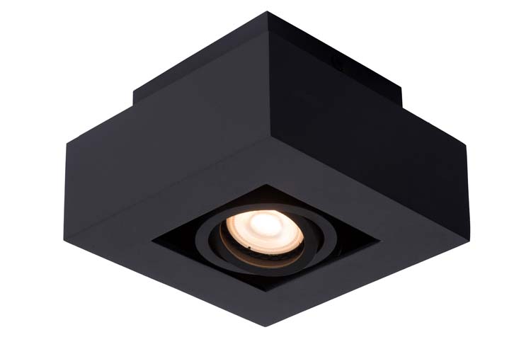 Plafondlamp - zwart - LED dimbaar - GU10 - 5W -2200/3000K