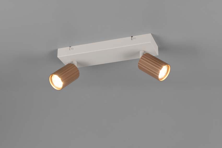 Opbouwspot - Koffie - 30x9x14,5cm - Dimbaar - GU10 - 2x10W