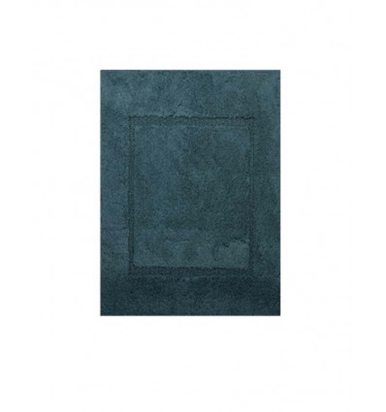 Tapis de bain Cosibel en coton petrol 60x100cm