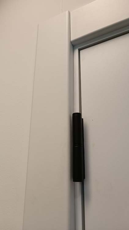 Complete binnendeur Pro Palladium wit 201,5x78cm tubespaan links + schuifdeurkast 8-10,5cm