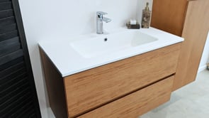 Armoire colonne Fior chêne suspendue 170x40x35cm