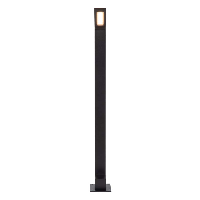 Lucide LAWFORD - Sokkellamp - Hoogte 80cm - 6W 3000K - IP54 - Zwart