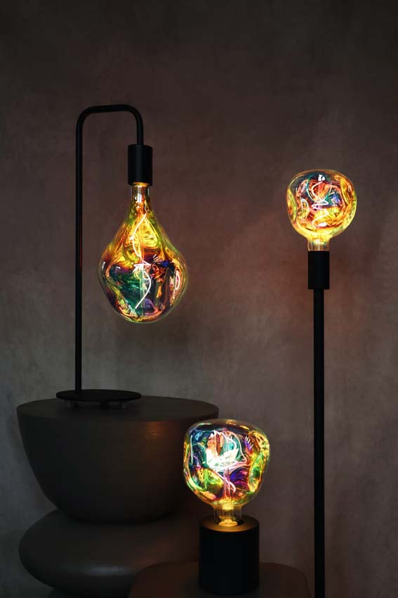 Lampe de table - Noir - H75cm - E27 - 1x40W