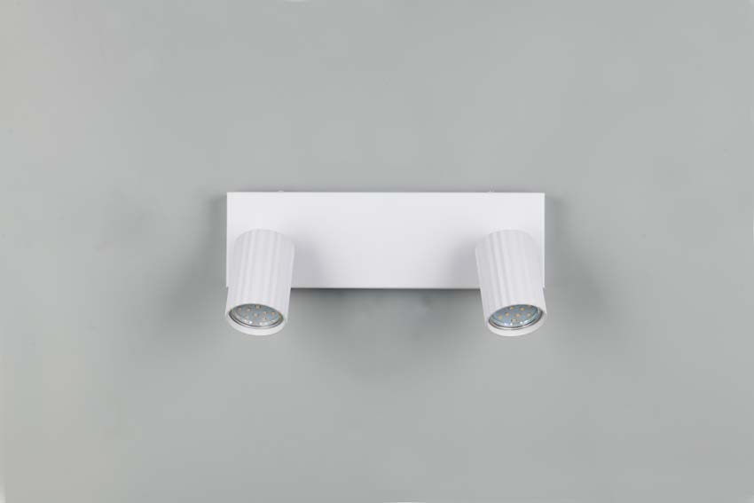 Opbouwspot - Wit - 30x9x14,5cm - Dimbaar - GU10 - 2x10W
